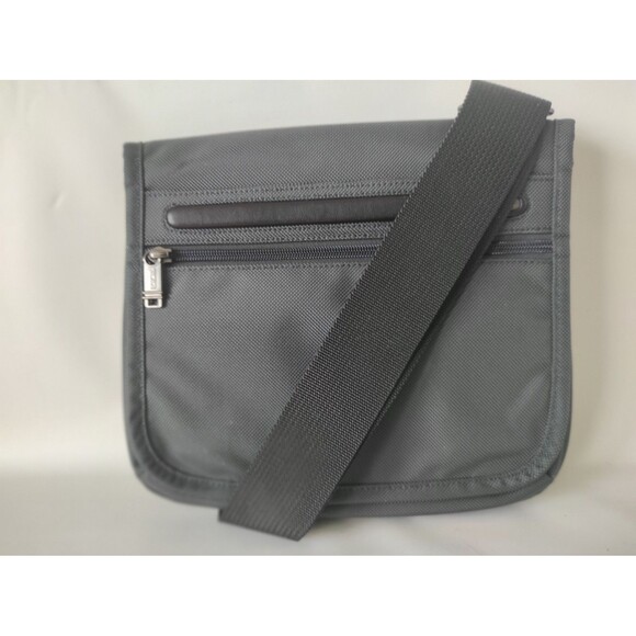 TUMI Alpha Small Flap Crossbody Grey Shoulder Bag Pouch 22105DH 10.5"×12.2"x1.7" - Picture 14 of 16